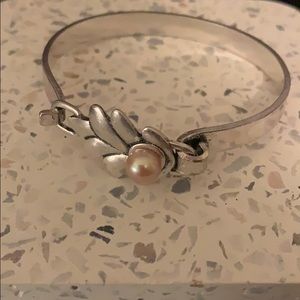 Vintage Vine Bracelet with Lavender Pearl